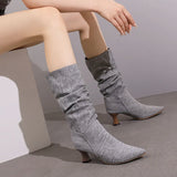 Serene | Women's Boots with Slip-On and Pointed Toe