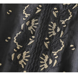 Eloria | Women Top With Cotton Linen Embroidery