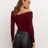 Clara| Women Top With One Shoulder Design