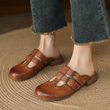 Rosalie | Women’s Mules with Buckles and Orthopedic Insoles