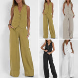Aria | Women's Linen Two Piece Set Pants