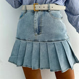 Caroline | Women's Skirt with A-line and Pleated Hem