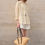 Sheer | Women Shirt With Ramie Linen Blend