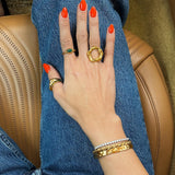 Costa | Women Rings with Ocean Design and Gold Plating