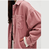 Jane | Women's Oversized Washed Denim Jacket with Side-Split Hem