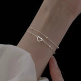 Clara | Women Bracelet with Sterling Silver and Heart Design