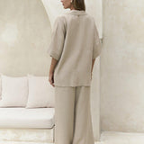 Wrenley | Women's Cotton Two Piece Set Pants