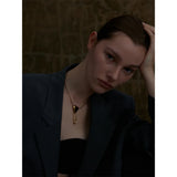 Lacrima | Women Necklace with Heart Pendant and Gold Plating