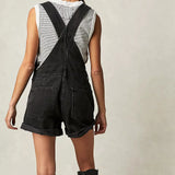 Sadie | Women's Denim Short Overalls Set