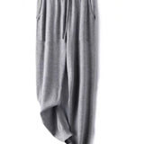 Giselle | Women's Wool Knit Pants with High Waist