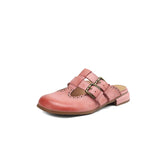 Rosalie | Women’s Mules with Buckles and Orthopedic Insoles