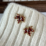 Scarlett | Women's Earrings with Maple Leaf Design and Zinc Alloy