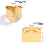 Astra | Women Bangles with Asymmetrical Design and Stainless Steel