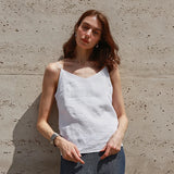 Nora | Women’s Linen V-Neck Camisole Top