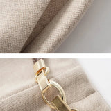 Annabelle | Women's High Waist Wide Leg Wool Blend Trousers