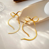 Isabelle | Women Earrings with Bow Design and Tassel