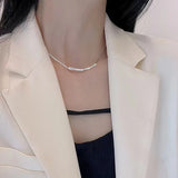 Diana | Women Necklace with Collarbone Chain and Stainless Steel