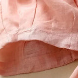 Éline | Women's Linen Tapered Pants with High Stretch Waist