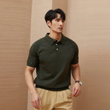 Fletcher | Men's Knitted Polo Shirt with Button Down Design