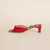 Vinetta | Women Mules with Square Toe and Bow