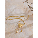 Lacrima | Women Necklace with Heart Pendant and Gold Plating