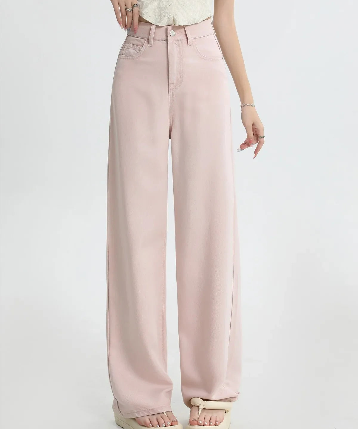 Cecile | Women's Loose Fit Full Length Jeans with High Waist