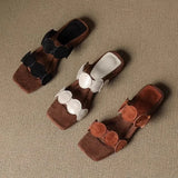 Aurelia | Women Mules with Croc-Embossed Leather and Cushioned-Heel