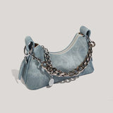 Céleste | Women Bag with Denim and Chain