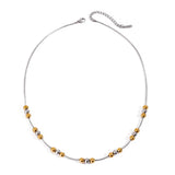 Zora | Women Necklace with Mixed Metal and Snake Chain