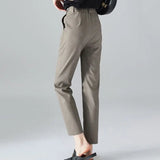 Castello | Women's Slim Tailored Trousers with High Waist