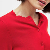 Camille | Women Cardigan With Knit Round Neck