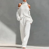 Valentina | Women's Knit Two Piece Set Sweater Pants