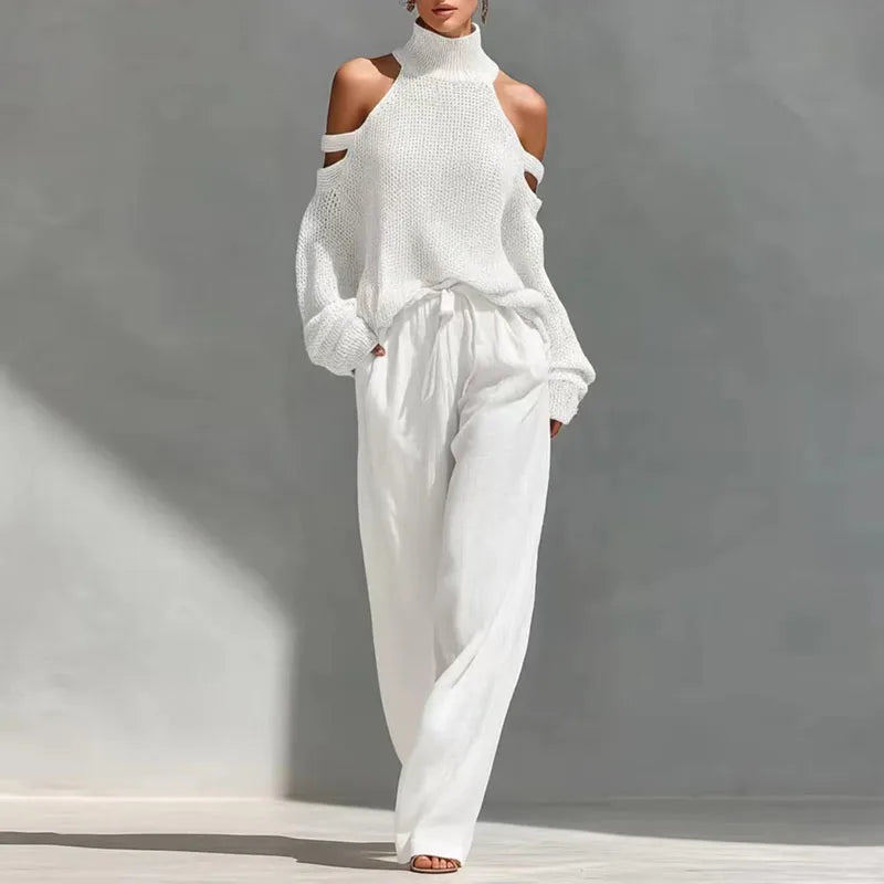 Valentina | Women's Knit Two Piece Set Sweater Pants