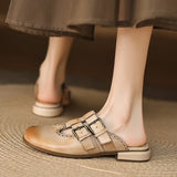 Rosalie | Women’s Mules with Buckles and Orthopedic Insoles