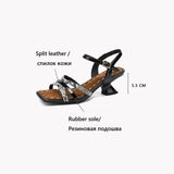 Odette | Women's Sandal with Square Toe and Buckle