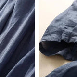 Éline | Women's Linen Tapered Pants with High Stretch Waist