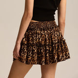 Viora | Women's Skirt with Stretch Waist and Ruffle Layers
