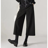 Mabel | Women's Wool Blend Wide Leg Pants with High Waist