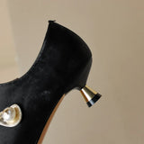 Ellen | Women Mid-Heels with Pointed Toe and Metallic-Accents