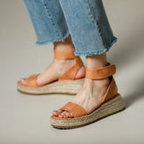 Ophelia | Women's Sandals with Leather Straps and Platform
