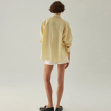 Eloise | Women Shirt With Linen Blend Longline Fit