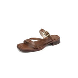 Tahlia | Women's Sandals with Double-Strap and Square Toe