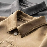Vincent | Men Jacket with Structured Twill and Suede