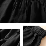 Lenora | Women's Shorts with Drawstring Waist and Lace Trim