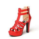 Lacey | Women Platform Heels with Straps and Buckles