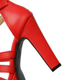 Lacey | Women Platform Heels with Straps and Buckles