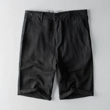 Maddox | Unisex Shorts with Button Waist and Linen