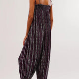 Clarice | Women's Wide Leg Jumpsuit with Adjustable Tie Straps