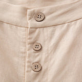 Everly | Women's Wide Leg Linen Pants with Elastic Waist