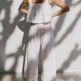 Anya | Women's Culotte Pants with Pleated Front Detail